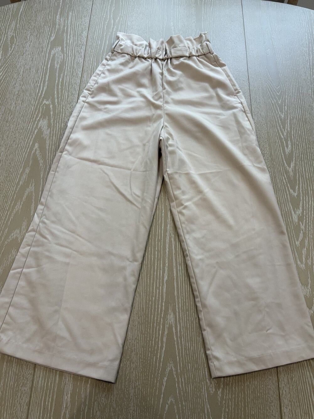 Zara Basic Collection Women’s Cream Pants High Waisted Size Small